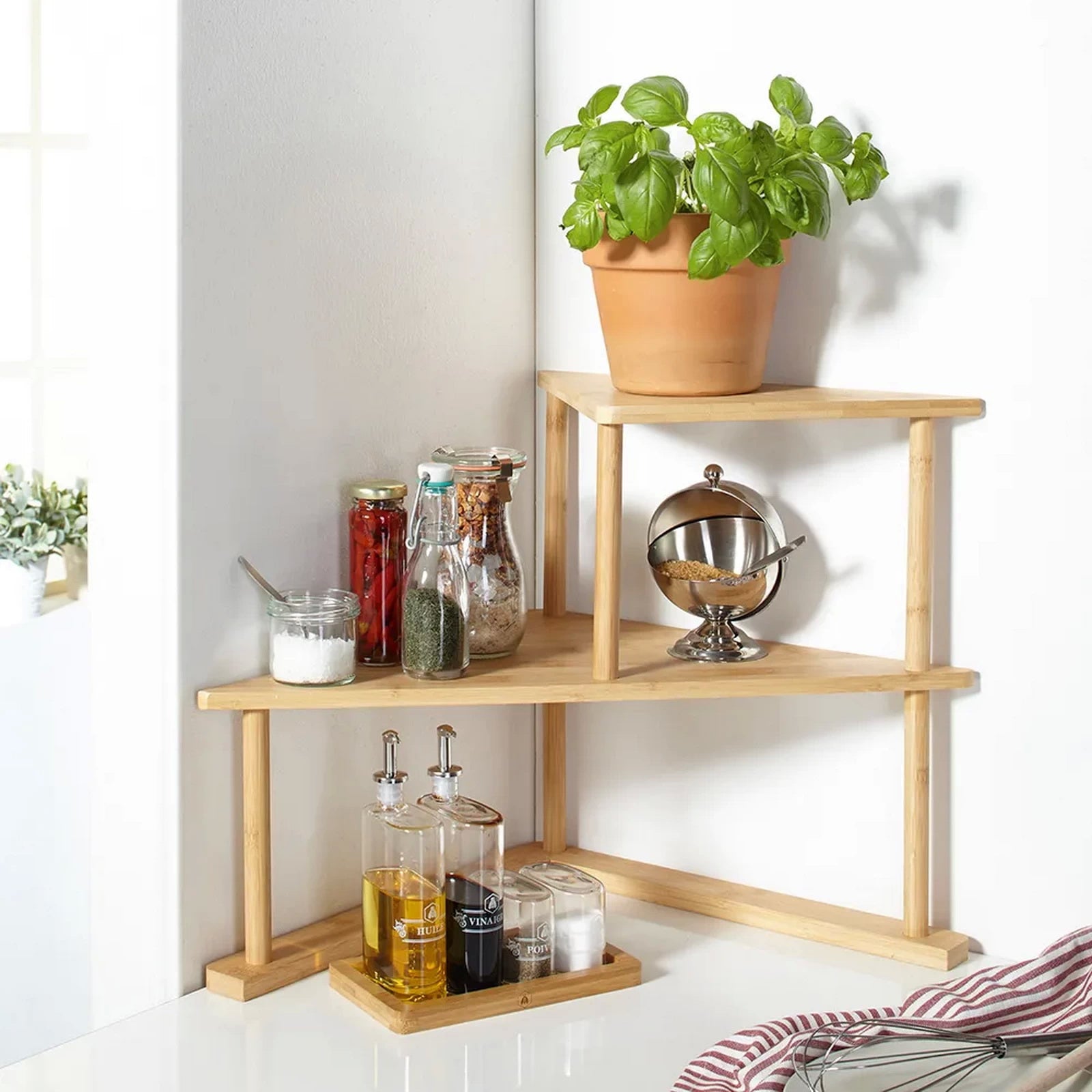 kesper regal bambus Kesper Küchen Eckregal FSC®-zertifizierter Bambus Regal für Gewürze, Ö –  shop-sonderposten
