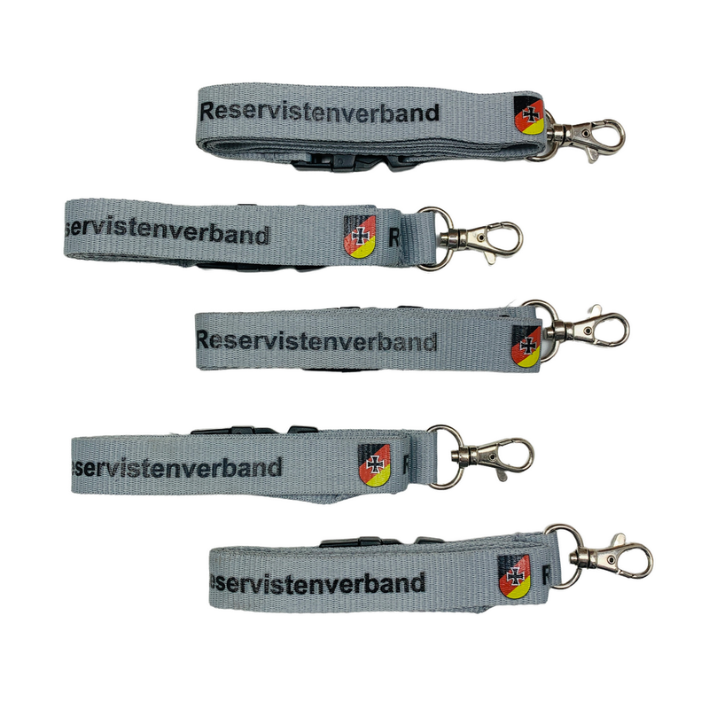 5x Lanyard Schlüsselband Bundeswehr Reservistenverband
