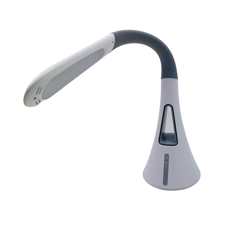 UltraBright LED Tischleuchte weiss mit Ventilator