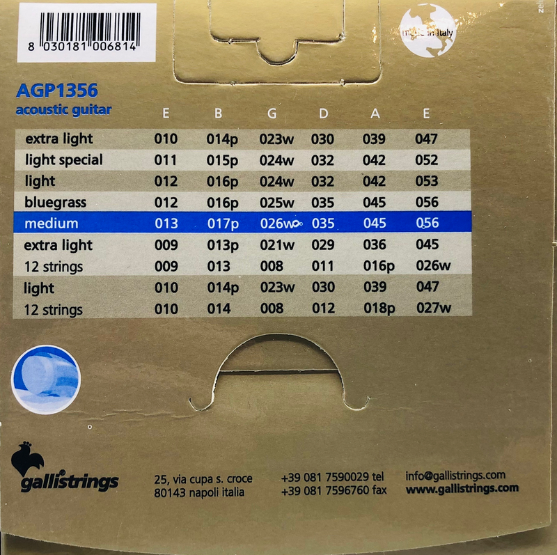 2er Set Galli Strings AGP1356 Saiten für Westerngitarre, Modell AGP1356