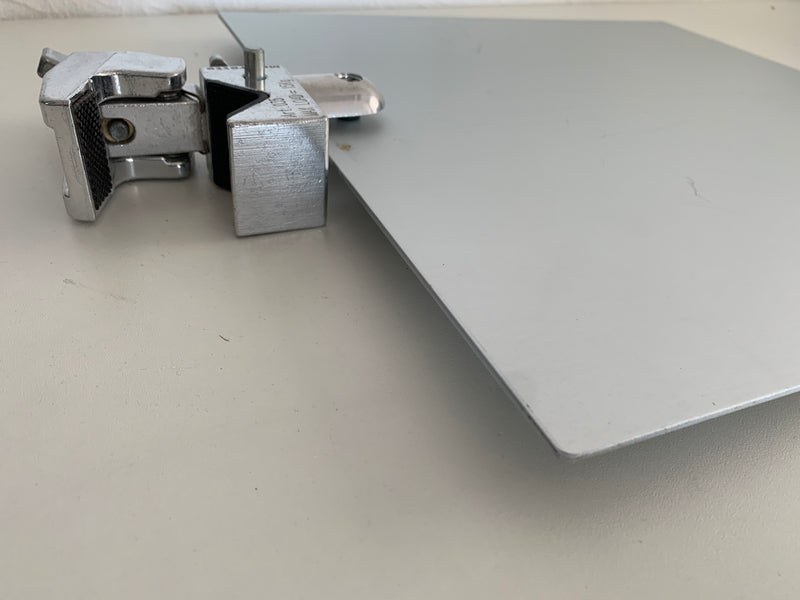 2 Stück Manfrotto ALU Super Clamp 035 mit Ablage silber 375 x 375