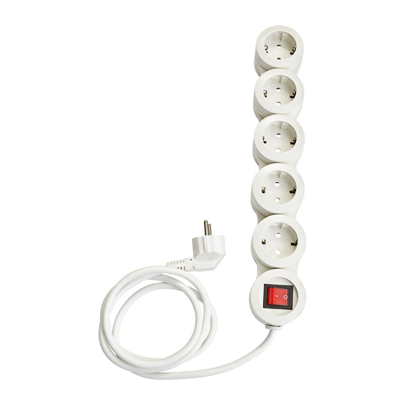 Flexible Steckdosen Leiste 5-fach Schuko Schalter Mehrfach Stecker
