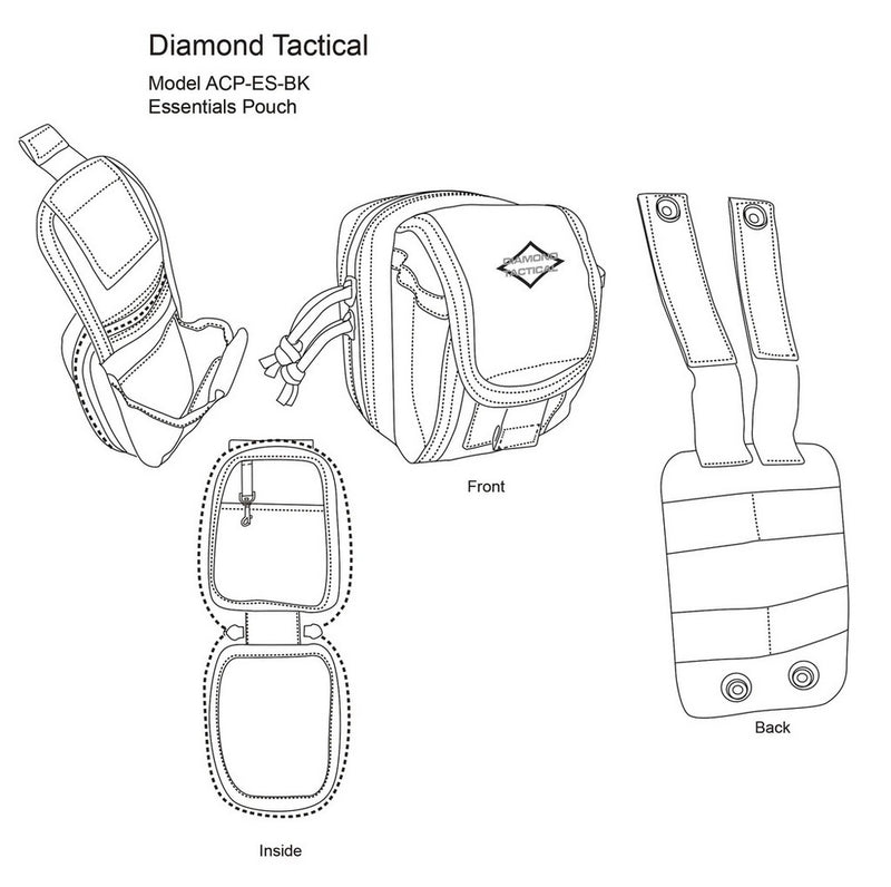 Diamond Tactical Molle Taschen Essentials Pouch
