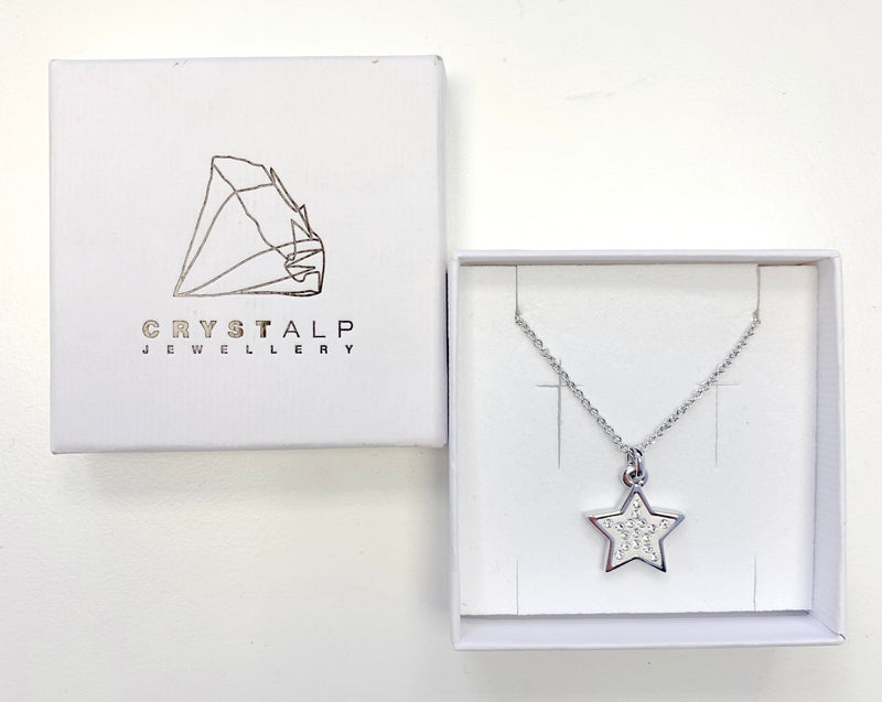 Crystalp Halskette Stern mit Swarovski® Kristallen