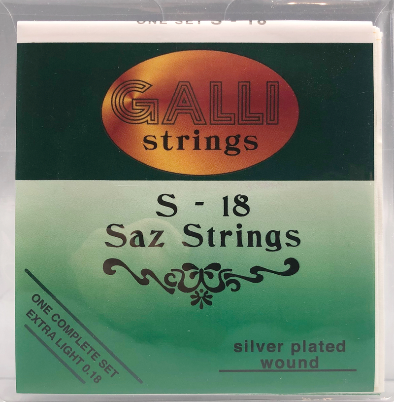 4 Sets Galli Strings Silverplated Wound 5 Saiten für SAZ, Modell S18