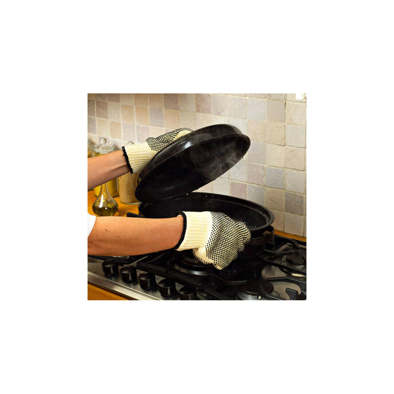 Grillhandschuh Hitzehandschuh Topflappen Ofenhandschuh aus Nomex bis 350°C