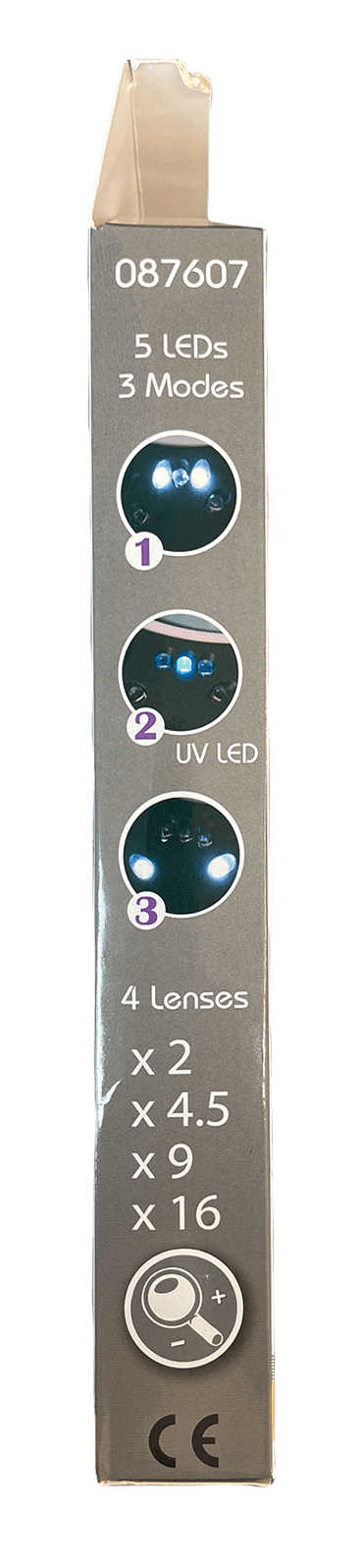 Premium LED-Lupe 4-faches Linsensystem Handlupe Lesehilfe