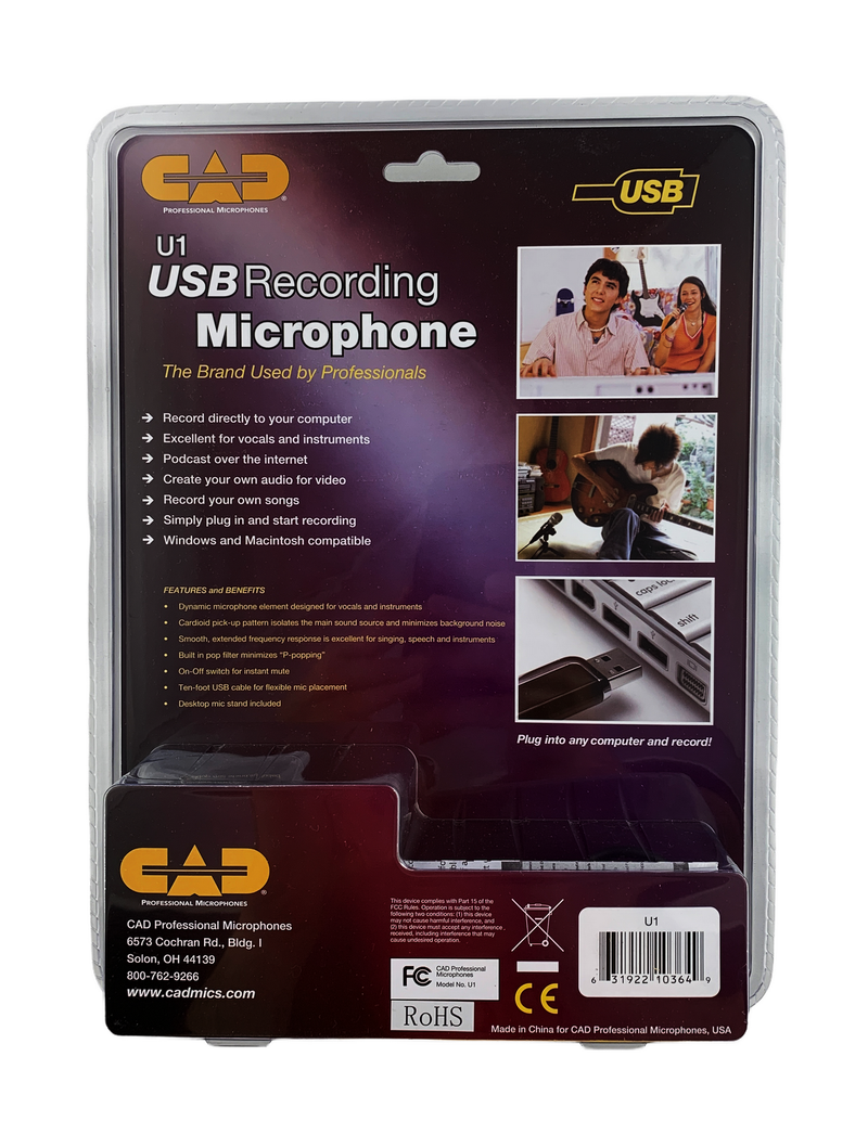 CAD Audio U1 Dynamisches USB-Mikrofon