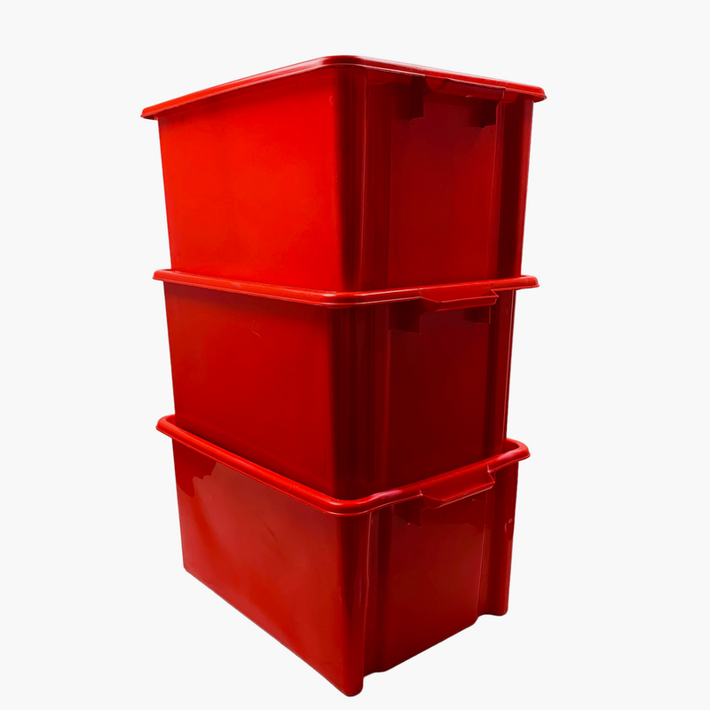Stapelbox 19 x 14 x 30,5 cm rot gebraucht in Niedersachsen - Bremervörde